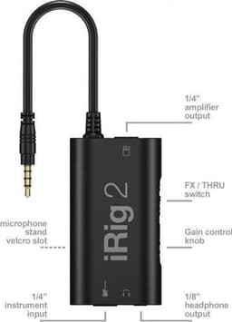 IK Multimedia iRig 2 - Gitaar interface voor iOS en macOS — thumbnail 4