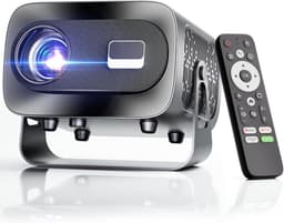 Mini Beamer - Zwart - 4K - Draagbare Videoprojector met Android - Voor Thuisbioscoop en Buiten — thumbnail 1