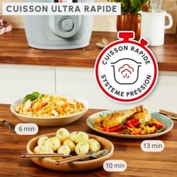 Intelligente multicooker - Hogedrukkoker - Snel maaltijden bereiden - Duizenden recepten beschikbaar - 6 liter capaciteit - Eucalyptus — thumbnail 3