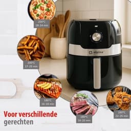 Heteluchtfriteuse - 3,5 liter - Airfryer voor 1-4 personen - met timer en instelbare temperatuur — thumbnail 3