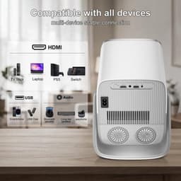 Beamer Native 1080p Full HD - Android 14 Smart Systeem - 16W Hi-Fi Luidsprekers - LCD Display - Voor Thuisbioscoop — thumbnail 3