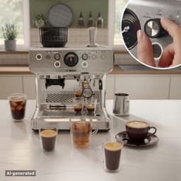 Bosch - PFE403B3 - Serie 4 Semi Automatic Coffee Maker RVS - Pistonmachine met verlichting — thumbnail 5
