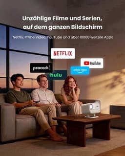 Beamer Netflix Ready - 1080p Full HD - 460 ISO Lumen - LED - Voor Thuisbioscoop En Gaming — thumbnail 4