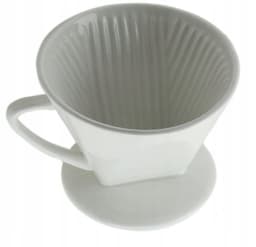 Porseleinen Koffiezetter met Filter - Wit — thumbnail 5