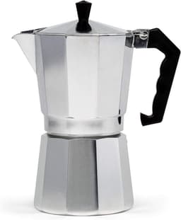 Mokapot - Waterreservoir 300 ml - Gegoten Aluminium - Zilver - Voor Gas, Elektrische en Keramische Kookplaten - Niet voor Inductie — thumbnail 1