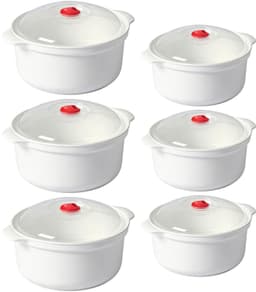 6-delige Magnetron Servies Set met Deksel en Stoomklep — thumbnail 1