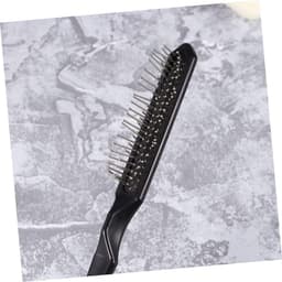 2 stuks, professionele haarverlengingsborstel, antistatisch, zwart, voor dames en meisjes, eenvoudig ontwarren van pruiken en kunsthaar — thumbnail 2
