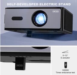 Beamer 1200 ANSI Lumen Zwart - 130W Vermogen - 1920 x 1080 Resolutie - LCD - Voor Thuisbioscoop En Presentaties — thumbnail 4