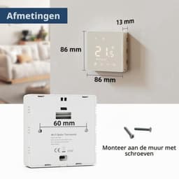 Slimme thermostaat met WiFi voor gasgestookte cv-ketels,Droog contact — thumbnail 3