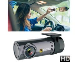 Mini Car Dash Camera WiFi Monitor Volledige HD Dashcam Videorecorder Camcorder Bewegingsdetectie, Ondersteuning TF-kaart & Android & IOS