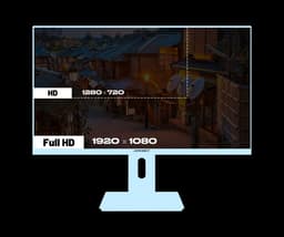 JAPANNEXT Gaming Monitor 23.8" IPS Full HD (1920x1080) 120Hz 0.5ms Pastel Blauw | JN-IPS238G120F-HSP-BB — thumbnail 4