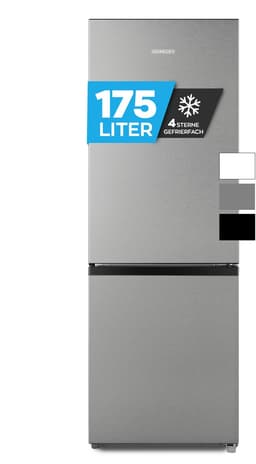 Heinrich´s HKS 3091 Koel- en vriescombinatie 175 liter - koelvolume 122 l, vriesvak 53 l - stil 39 dB - energieklasse E - inox — thumbnail 1