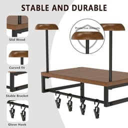 Helmhouder Wandmontagestandaard voor Motoraccessoires en Helmhanger — thumbnail 5