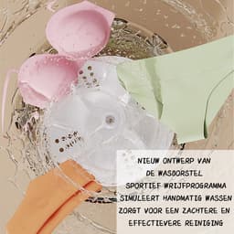 QTTVBTNA - 1L Mini wasmachine - Kleine draagbare wasmachine - Voor baby- en ondergoed - USB-oplaadbaar - Compact & stil - Wit - 12.5x12.5x20.5cm - 1 stuk — thumbnail 5