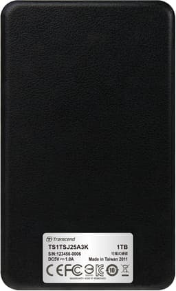 Transcend StoreJet 25A3 1TB USB 3.0 zwart — thumbnail 2