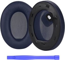 MMOBIEL Oorkussens voor Sony WH-1000XM4 Noise Cancelling Hoofdtelefoon - Memory Foam en Protein PU Koptelefoon Oorkussens - Noise Isolation Hoofdtelefoon Earpads – Blauw — thumbnail 1