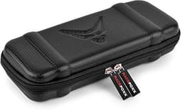 Hardcase met ritssluiting voor kleine apparaten - Ideaal voor hoofdtelefoon en navigatie - Carbonlook - 250 x 100 x 45 mm — thumbnail 1