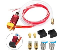 3D printer reserveonderdelen - 3D Printer Nozzles - CR10 Printkop Silicone Handvat, Aluminium Verwarmblok, Extruder Nozzle