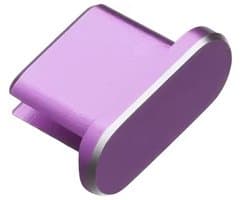 Stofplug USB-C - Stofkapje - Geschikt voor oplaadpoorten Smartphone/Tablet/Laptop - Paars