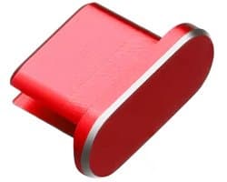 Stofplug USB-C - Stofkapje - Geschikt voor oplaadpoorten Smartphone/Tablet/Laptop - Rood