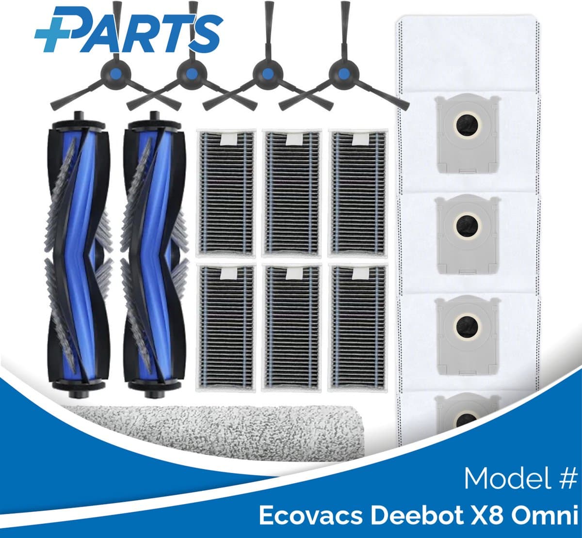 Ecovacs Deebot X8 Omni Onderhoudsset (Plus.Parts® alternatief voor DKT060175) — afbeelding 1