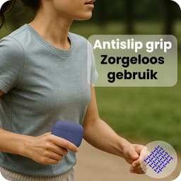 Hoesje - Geschikt voor Apple Airpods Pro 3 - Siliconen Hoes met Clip - Silicone Case Cover - Grijsblauw — thumbnail 5