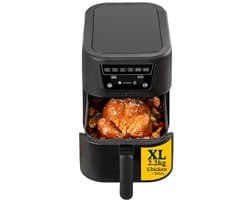 Compacte Airfryer 7,6 L - Perfect voor 8 Porties - PFAS Vrij en Geschikt voor Afwasmachine