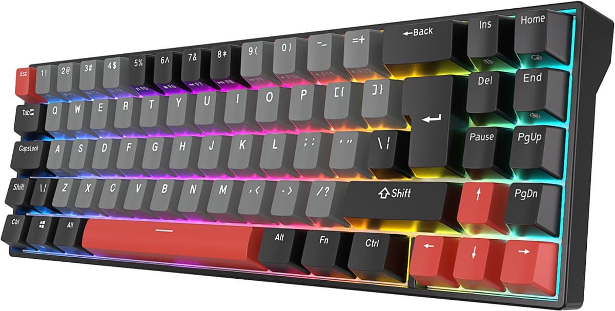 Royal Kludge RK71 - Mechanisch Gaming Toetsenbord - Draadloos - RGB - Keyboard - Gaming — afbeelding 1