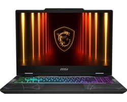 MSI Cyborg A15 AI B2HWFKG-215NL AMD Ryzen™ 7 260 Laptop 39,6 cm (15.6") Full HD 16 GB DDR5-SDRAM 512 GB SSD NVIDIA GeForce RTX 5060 Wi-Fi 6E (802.11ax) Windows 11 Home Zwart