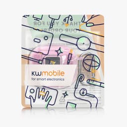kwmobile Earphones Case for JBL Tune Flex 2 Case - Clear TPU Silicone Earbuds Cover - Pink / Transparent — thumbnail 5