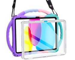 Kinderhoesje voor 10,9 inch iPad 10e generatie - Kindvriendelijk en schokbestendig met ingebouwde schermbeschermer