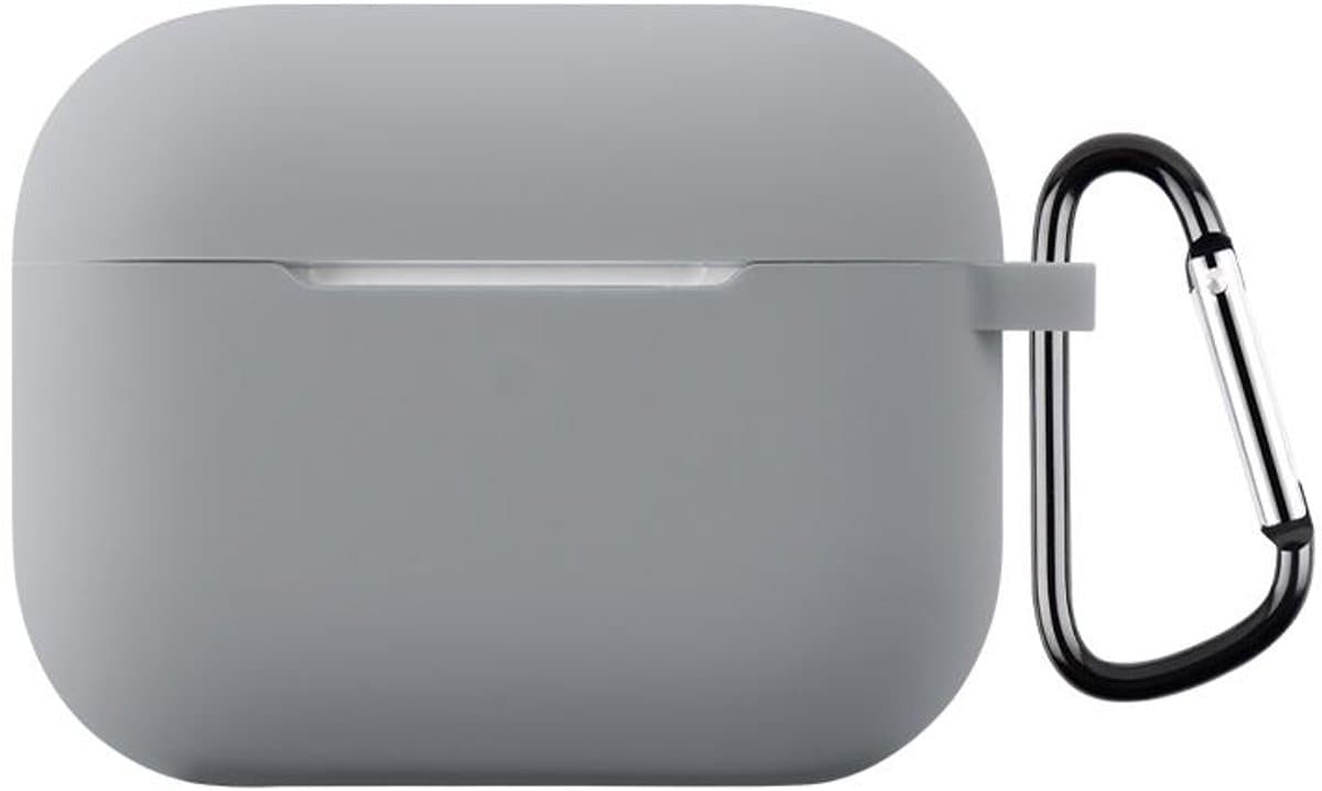 Telestore - hoesje geschikt voor AirPods Pro 3 soft case cover - grijs - TPU hoesje Beschermhoes - AirPods Pro 3 Cover - AirPods Pro 3 hoesje - Geschikt voor Apple AirPods Pro 3 - gel hoesje met sleutelhanger — afbeelding 1