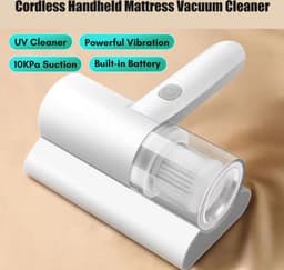 Mijten Stofzuiger Anti Huisstofmijt Handheld UV-C Draadloze Huis Mijt Remover Anti-Dust Instrument Schoonmaak Machine Voor Huis Kantoor Bed Bank 2000 Trillingen Per Minuut — thumbnail 3