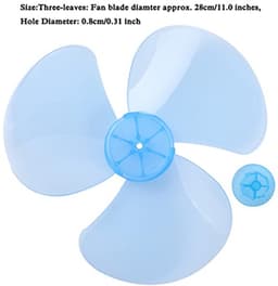 Universele ventilatorbladen 12 inch 16 inch - kunststof reserveonderdelen voor tafelventilator — thumbnail 2