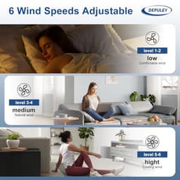 Rechthoekige Vleugelwiel Ventilator met Verlichting - 52 Inch (132 cm) — thumbnail 1