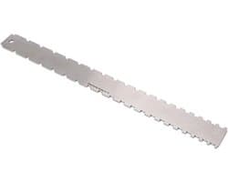 24.75 Inch Serrated Straight Edge Gauge - Guitar Neckline - Portable Stainless Steel Luthiers Tool - Guitar Neck Fingerboard en Frets voor Gitaren Neck Leveling en Precisie