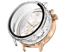 Strap-it Hard Case met Glas Transparant – Geschikt voor OnePlus Watch 3 - 43mm