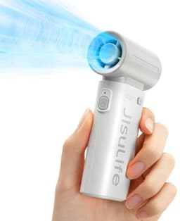 Krachtige Handventilator met 5 Snelheden - USB Oplaadbaar en Compact — thumbnail 2