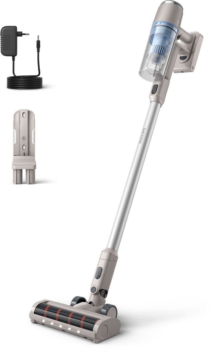 Philips Steelstofzuiger Draadloos XC2011/01 - Zuigmond met LED verlichting - Zonder Zak - Incl Handstofzuigerfunctie - Alle Vloertypen - Lichtgewicht — afbeelding 1