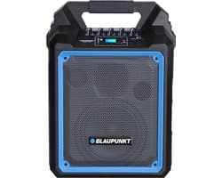Blaupunkt MB06 - BT-luidspreker met karaoke-functie - draagbare luidspreker 500W - Zwart met blauw