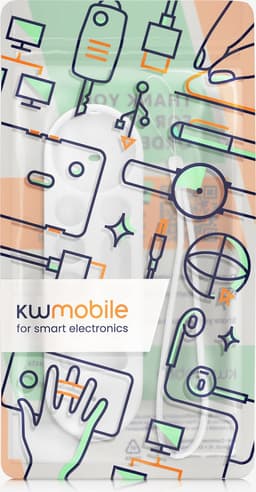 kwmobile hoes geschikt voor Google TV Streamer 4K - Siliconen anti-slip hoes voor afstandsbediening in wit — thumbnail 3