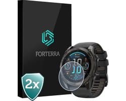 Smartwatch Screenprotector Geschikt voor Garmin Fenix 8 (47 mm) - Gehard Glas Screen Cover Premium Tempered Glass Protector Geschikt voor Garmin Fenix 8 Solar - 2 PACK