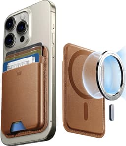 ESR HaloLock Wallet Boost - Magnetische Kaarthouder - Compatibel met MagSafe en HaloLock - Portemonnee voor 4 Pasjes - Portemonnee - Bruin — thumbnail 1