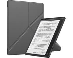 Lunso Geschikt voor Kobo Elipsa 2E hoes (10 inch) - Origami sleepcover - Grijs