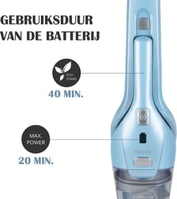 PRIMO PR507SV Steelstofzuiger Draadloos 2-in-1 - Stofzuiger Zonder Zak - Kruimelzuiger - HEPA Filter - Blauw — thumbnail 5