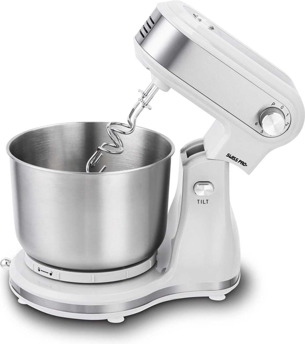 Swiss Pro+ | Keukenmachine 3.5LKrachtige Keukenrobot | 3.5L 300W - Zilver 3.5 LiterSP-SM3.5Z KEUKENMACHINE ZILVER 3.5L — afbeelding 1