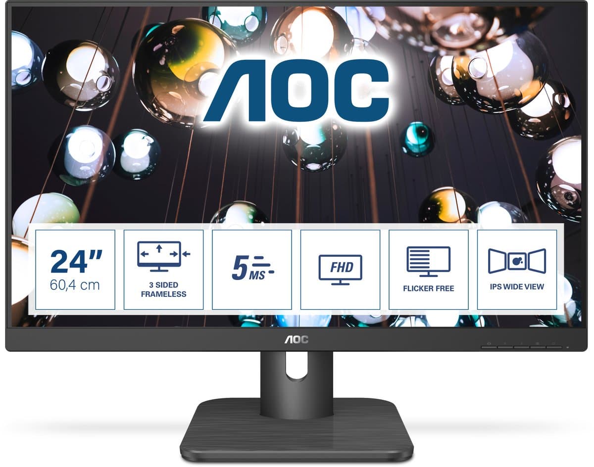 AOC Monitor 23,8" (24E1Q) VE 1 Stück - Bestellartikel, NICHT Stornierbar! — afbeelding 1