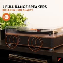 Platenspeler Bluetooth - Fenton RP161 - Retro platenspeler met speakers ingebouwd - Auto stop - 50W — thumbnail 5