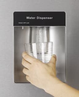 NUNKI LARGEH2O (Lucid Yellow Gloss Front) Combi Bottom Koelkast, E, 197+71l, Handle, Waterdispenser — thumbnail 6