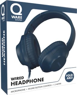 Qware Sound - Koptelefoon Kinderen – Koptelefoon Volwassenen - Koptelefoon Bedraad - Wired - Kabel - Headphone - Blauw — thumbnail 4